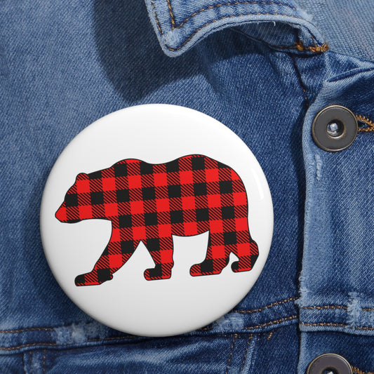 Flannel Bear Pin